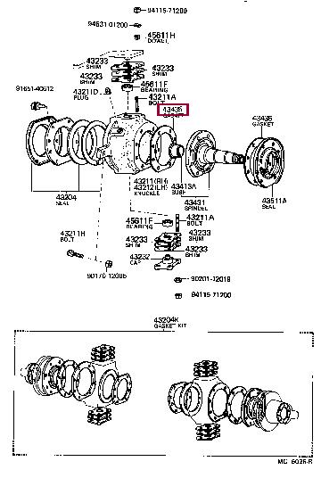 4343560011 Toyota Прокладка профилированная