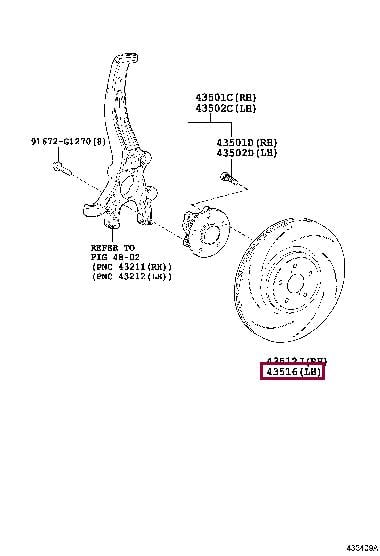 Купить Toyota 43516-0W020 по низкой цене в Украине!