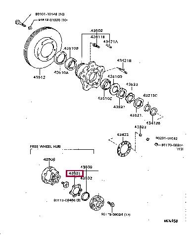4353160010 Toyota Прокладка профилированная