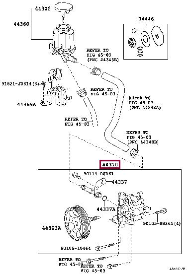 Toyota 44310-60571 Pump assy, vane 4431060571: Отличная цена - Купить в Украине на EXIST.UA! 4431060571 Toyota Pump assy, vane