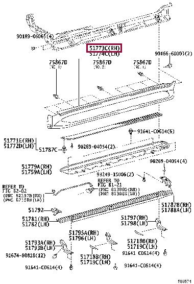 5177360160B3 Toyota Заглушка рулевого колеса правая