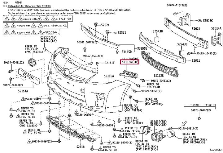 5211647041 Toyota Кронштейн бампера
