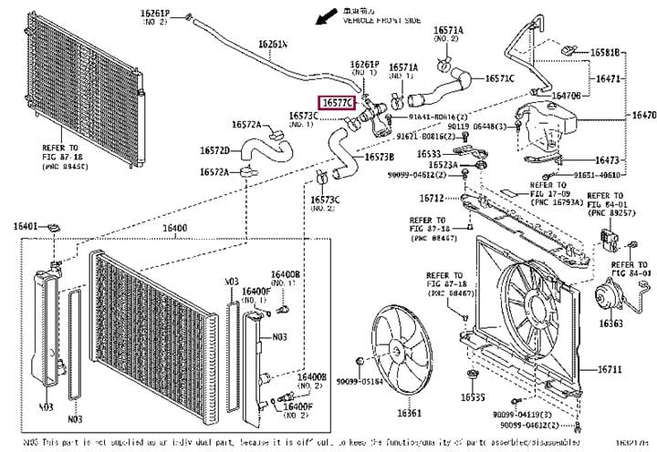Toyota 16577-22H01 Патрубок системи охолодження 1657722H01: Приваблива ціна - Купити в Україні на EXIST.UA! 1657722H01 Toyota Патрубок системи охолодження