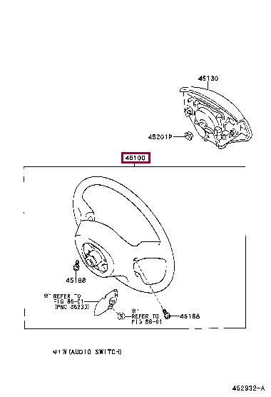 4510002410B0 Toyota Кермо
