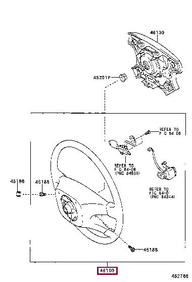 451000W100B0 Toyota Кермо
