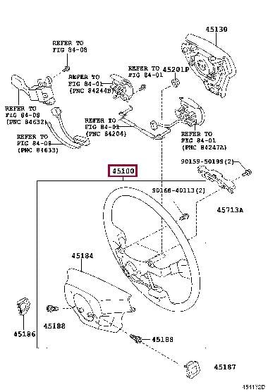 4510030A01C0 Toyota Рулевое колесо