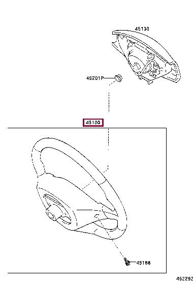 4510042210C0 Toyota Рулевое колесо