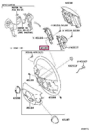 4510048430C0 Toyota Рулевое колесо