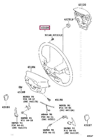 4510053180C0 Toyota Кермо