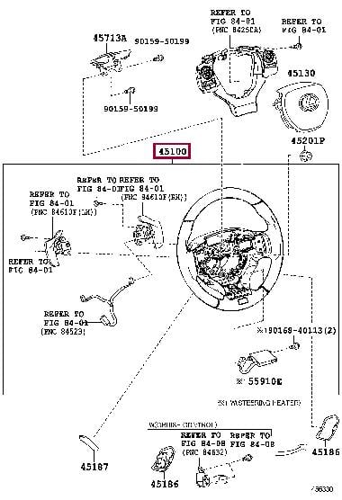 4510053440C0 Toyota Рулевое колесо