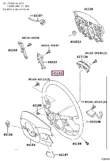 4510060600C0 Toyota Рулевое колесо