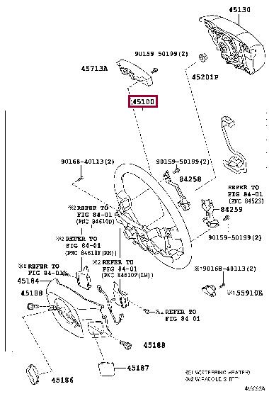 4510060630E1 Toyota Колесо рулевое