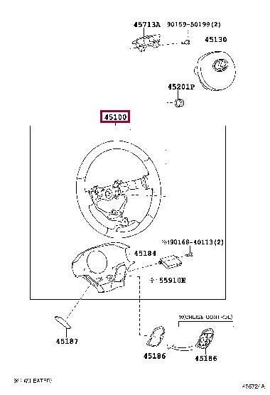 4510076080C1 Toyota Кермо
