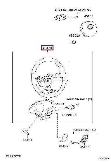 4510076100C4 Toyota Рулевое колесо