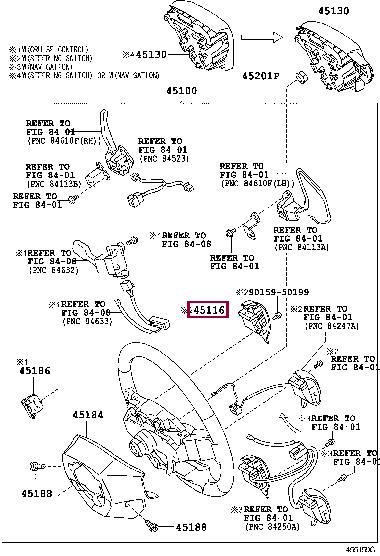 4511602010 Toyota Кнопка