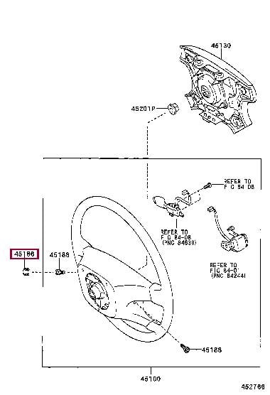 4518658020B0 Toyota Заглушка подрулевого переключателя