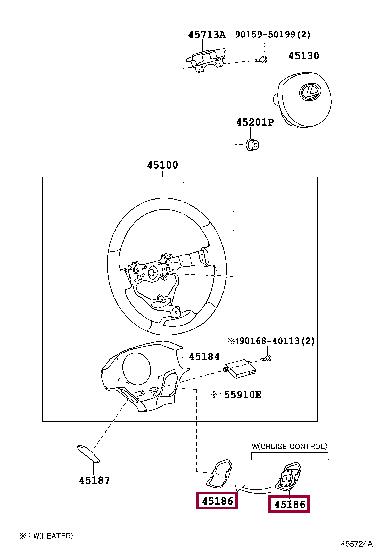 4518676010C0 Toyota Заглушка