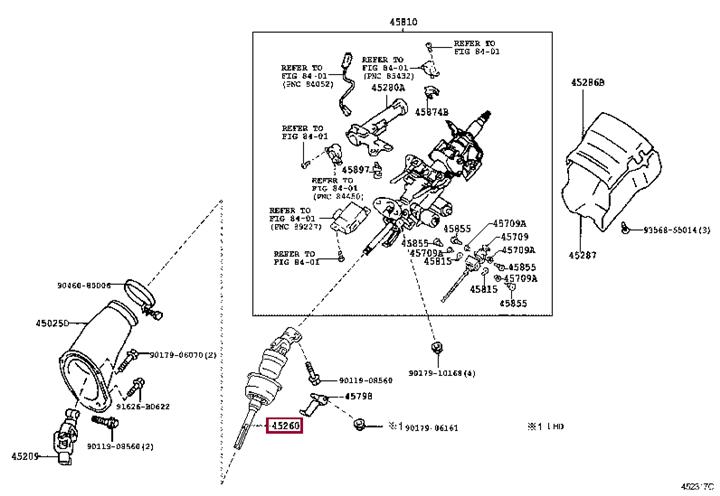 4526030080 Toyota Вал рулевого управления