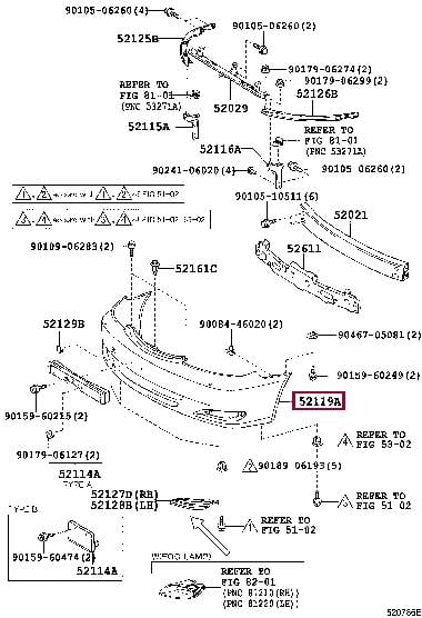 5211933938 Toyota Бампер передній