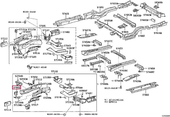 5702248013 Toyota Кронштейн бампера