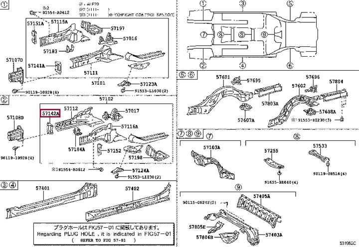 5714230040 Toyota Кронштейн бампера, lh