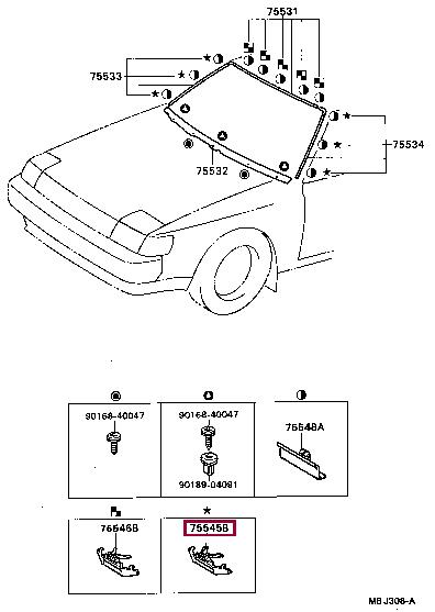 7554520060 Toyota Клипса