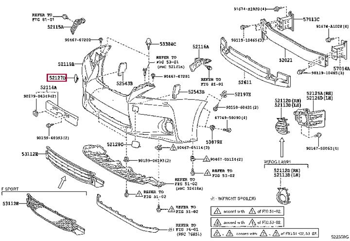 5212776904 Toyota Заглушка бампера