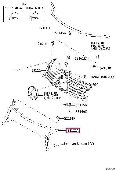 Купити Toyota 52711-30290 за низькою ціною в Україні!