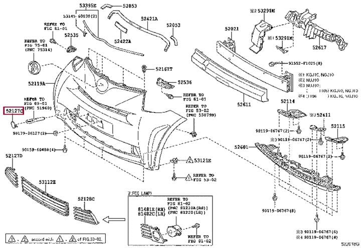 5212774901 Toyota Заглушка буксировочного крюка
