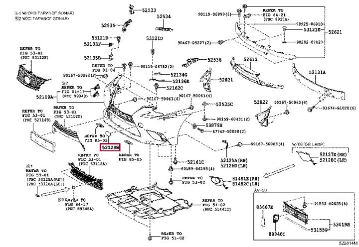 5212953912 Toyota Заглушка крюка буксировки