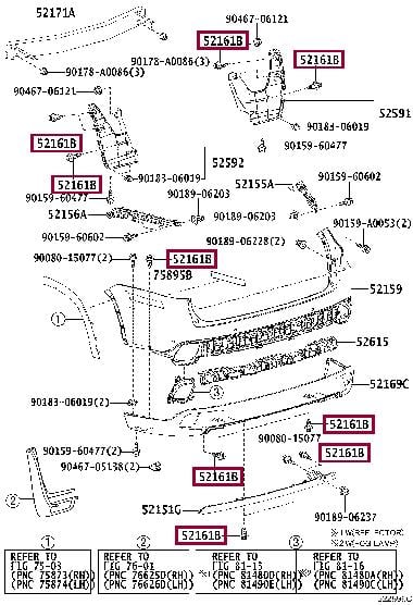 Toyota 52161-02020 Клипса 5216102020: Отличная цена - Купить в Украине на EXIST.UA! 5216102020 Toyota Клипса