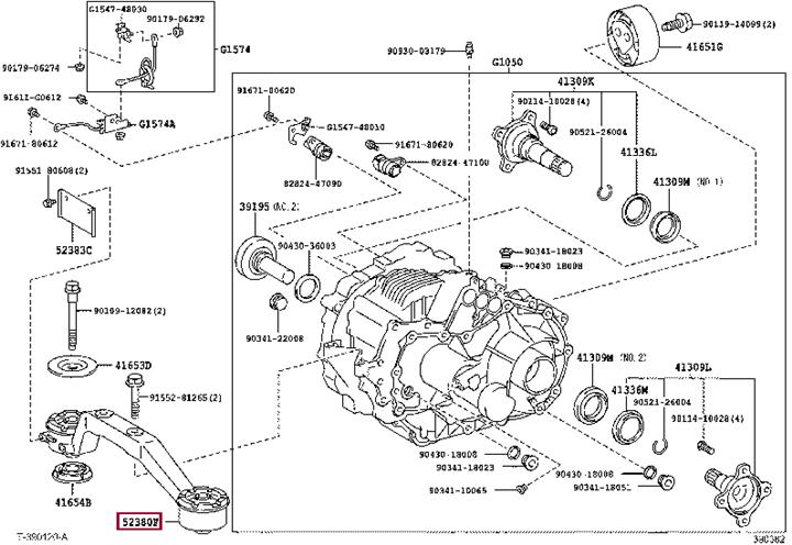 Toyota 52380-48050 Автозапчастина 5238048050: Приваблива ціна - Купити в Україні на EXIST.UA! 5238048050 Toyota Автозапчастина