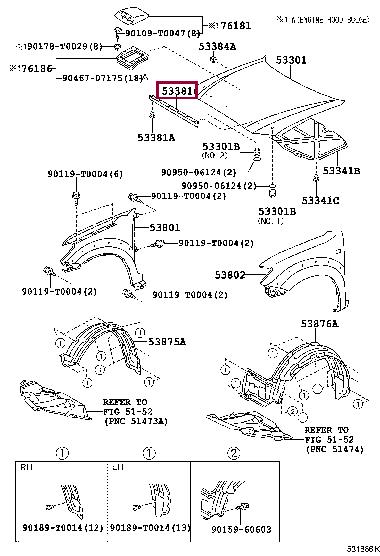533810K010 Toyota Сальник