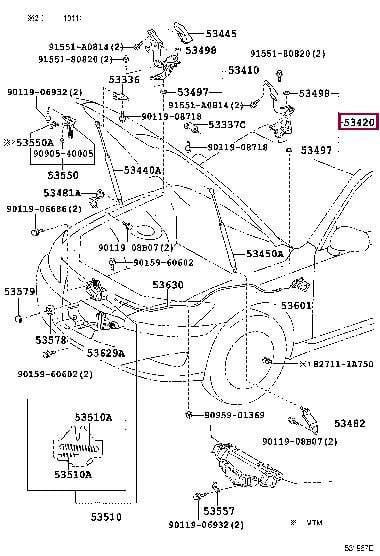 Купить Toyota 53420-53020 по низкой цене в Украине!