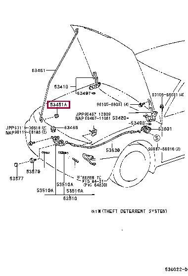 Купити Toyota 5345433010 – суперціна на EXIST.UA!