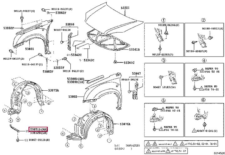5385120010 Toyota Кузовной уплотнитель