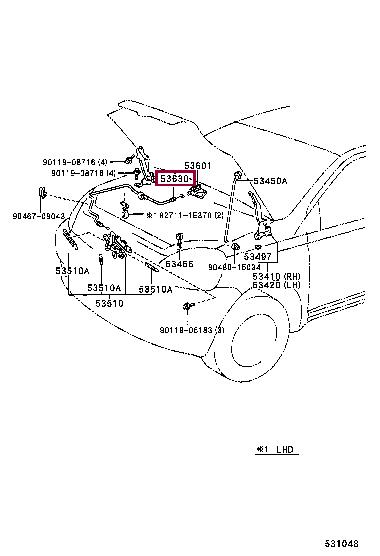 Купить Toyota 53630-0D011 по низкой цене в Украине!