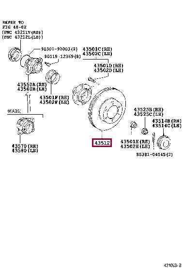 Toyota 43512-60150 Диск гальмівний передній вентильований 4351260150: Купити в Україні - Добра ціна на EXIST.UA!