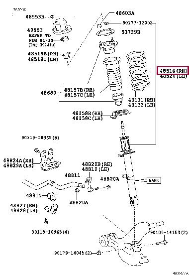 Toyota 48510-80618 Автозапчастина 4851080618: Приваблива ціна - Купити в Україні на EXIST.UA! 4851080618 Toyota Автозапчастина