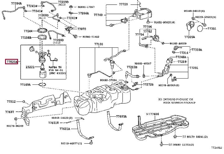 770200C090 Toyota Насос топливный