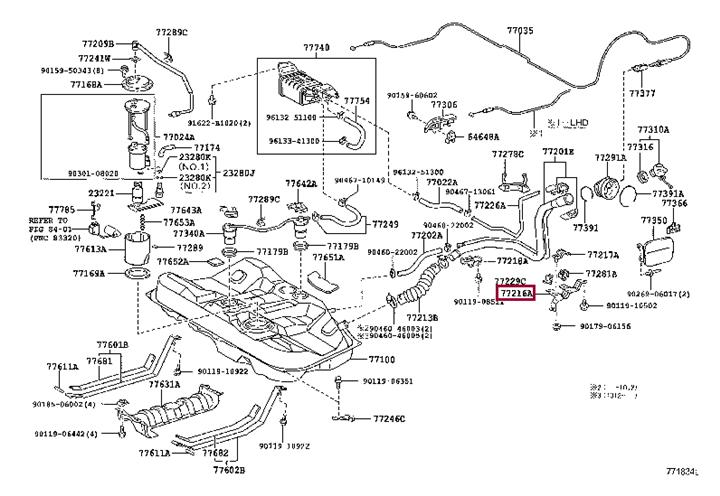 7721633090 Toyota Кронштейн заливной горловины топливного бака