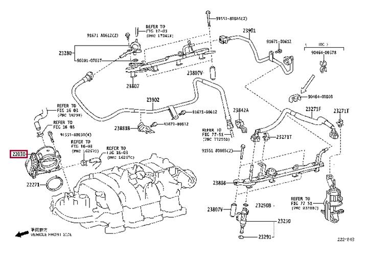 2203038041 Toyota Заслонка дроссельная карбюратора