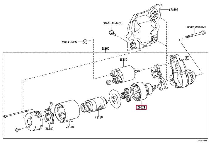 Toyota 28021-38070 Редуктор 2802138070: Приваблива ціна - Купити в Україні на EXIST.UA! 2802138070 Toyota Редуктор