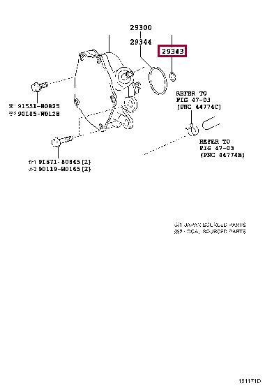 293430N010 Toyota Кольцо резиновое