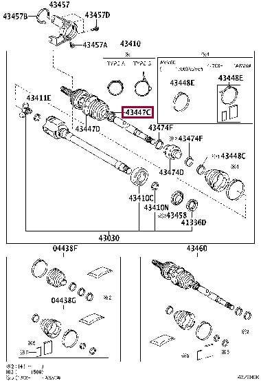 4234542100 Toyota Хомут