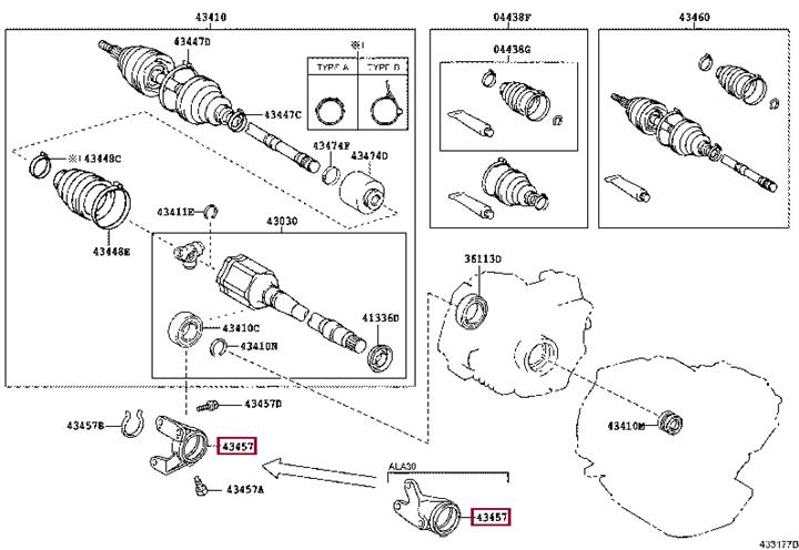 4345742060 Toyota Кронштейн подшипника подвесного