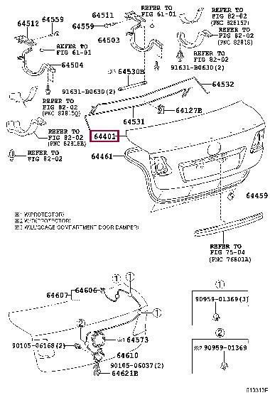 6440105111 Toyota Крышка багажника
