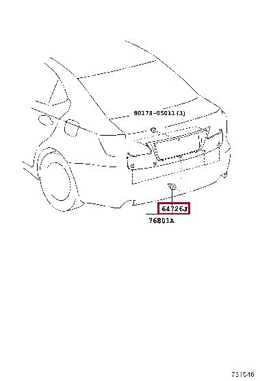 6472630080 Toyota Клипса