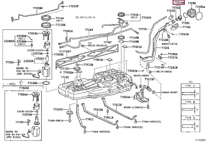 7730052040 Toyota Крышка бензобака