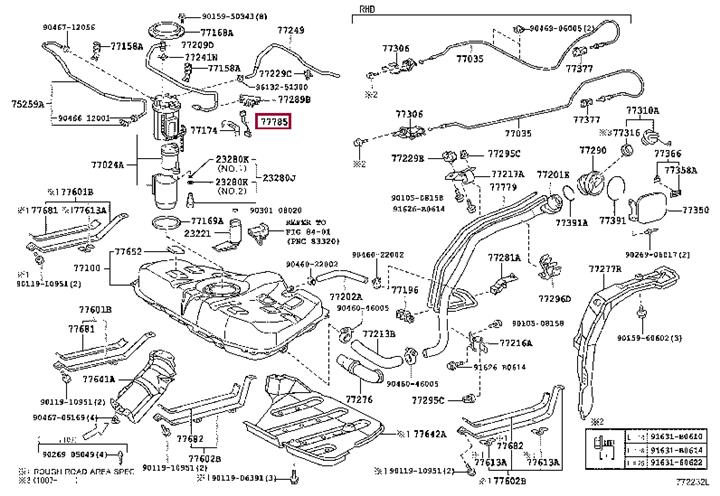 7778512021 Toyota Провод топливного насоса